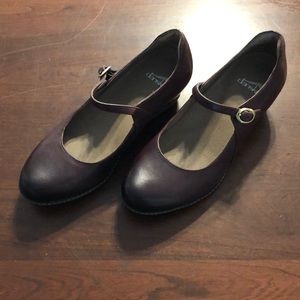 Dansko Loralie Wedge Mary Janes - wine color - NEW